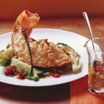 Recette Langouste avec une vinaigrette aux amandes et une gousse de vanille