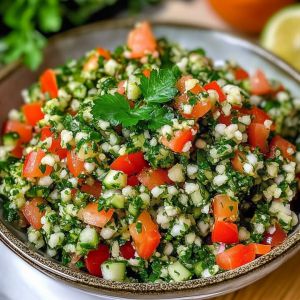 Recette Taboulé Libanais Frais : Recette Facile et Savoureuse