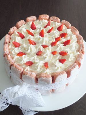 Recette Entremets fraises vanille