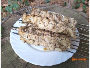 Recette Brochettes de poulet Souvlaki au barbecue