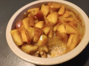 Recette Porridge pommes cannelle