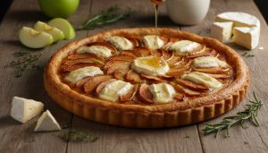 Recette Délice sucré-salé : la tarte aux pommes et au camembert à savourer sans tarder