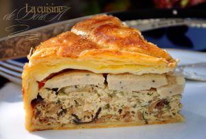 Recette Tourte aux boudins blancs et cèpes