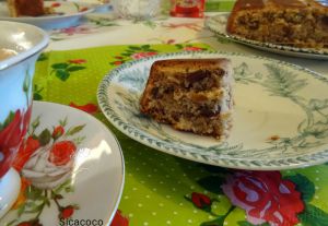 Recette Glamis walnut and date cake ...gâteau aux noix et aux dattes