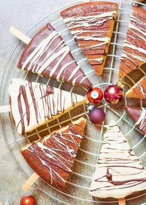 Recette Sapins gourmands au gâteau au yaourt (sans gluten)