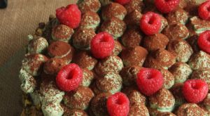 Recette Tiramisu cake pistache & framboise