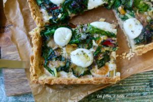 Recette Tarte aux blettes et mozzarella