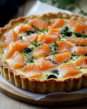 Recette Tarte Saumon Épinards Facile et Rapide