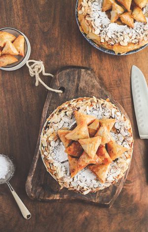 Recette Pastilla de poulet et abricots caramélisés