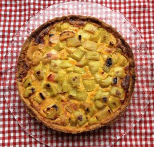 Recette Tarte sablée à la rhubarbe