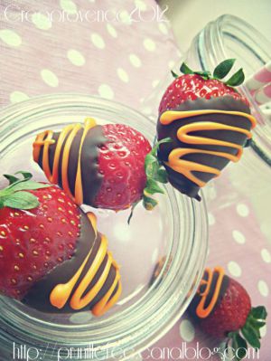 Recette Fraises au chocolat { strawberries chocolate }