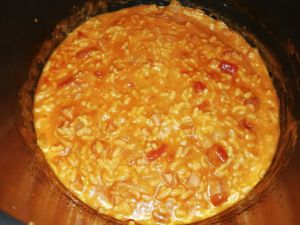 Recette Risotto tomates jambon