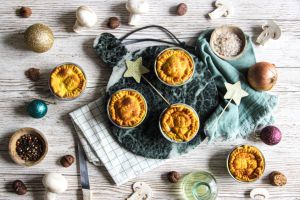 Recette Tourtes champignons, bleu et marrons