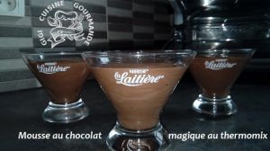 Recette Mousse au chocolat magique au thermomix