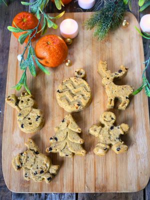 Recette Biscuits de Noël au beurre de cacahuètes et pépites de chocolat