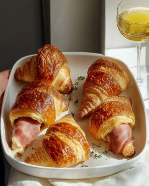 Recette Croissants Jambon Fromage : Recette Facile et Rapide