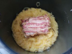 Recette Rôti de porc au rhum et sa compotée au cookéo