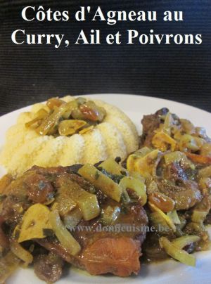 Recette Côtes d'Agneau au Curry, Ail et Poivron façon Tajine