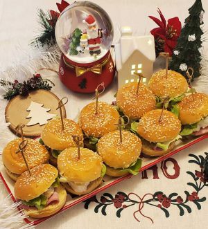 Recette Mini burgers au Pavé d'Affinois Gourmand et mortadelle