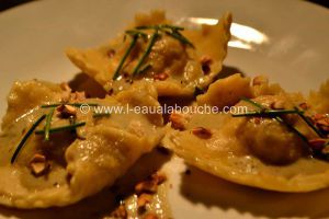 Recette Ravioli de Poulet au Curry Vert