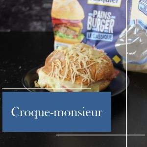 Recette Déjeuner Rapide et Savoureux : Croque-Monsieur au Pain Burger