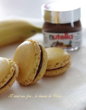 Recette Macarons banane nutella