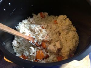 Recette Poulet au riz au cookeo