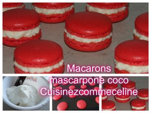 Recette Macarons mascarpone coco
