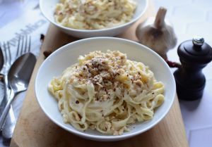 Recette Tagliatelle à la crème de chou fleur #végétarien