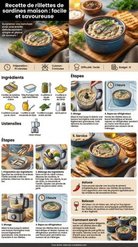 Recette Rillettes de sardines maison : facile et savoureuse
