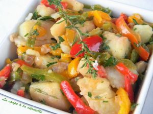 Recette Salade de pommes de terre aux poivrons marinées