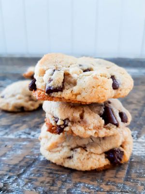 Recette ABSOLUMENT TROP BONS!! Cookies au Tahini et chocolat  (végan)