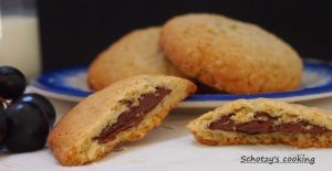 Recette Cookies cœur de pâte à tartiner Noccialata et petits flocons d’avoine