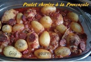 Recette Poulet chorizo à la sauce provençale