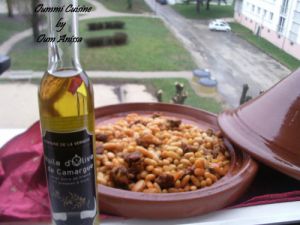 Recette Tajine de boeuf aux loubia (haricots)