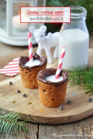 Recette Cookie shot {Chocolat & noisettes} #Noël #vegan