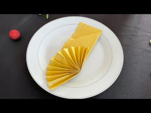 Recette Pliage serviette pour les fêtes