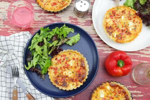 Recette Quiche aux Poivrons Rouges, Chorizo et Feta