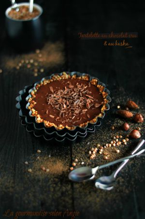 Recette Tartelette au chocolat cru & kasha (sarrasin) #vegan