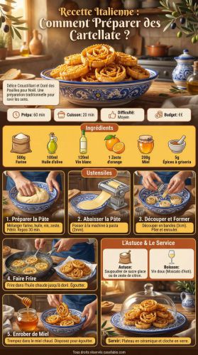 Recette Italienne : comment préparer des cartellate ?