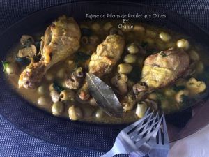 Recette Tajine de pilons de poulet aux olives