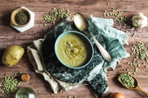 Recette Soupe crémeuse de pois cassés au lait de coco