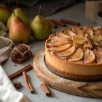 Recette Indulge in the Warmth of Homemade Cinnamon Pear Cake