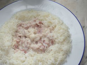 Recette Pilaf de riz au jambon