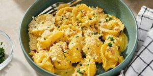 Recette Bacon Alfredo Tortellini