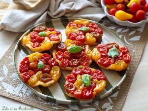 Recette Tartelettes tatin aux tomates cerises, chorizo & parmesan