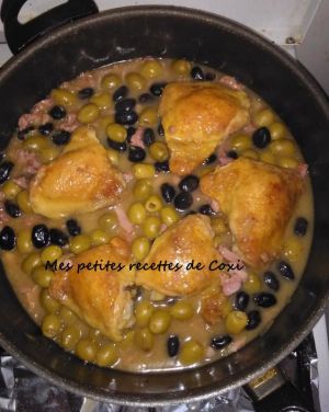 Recette Poulet aux olives