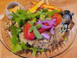 Recette Schnitzel d'aubergine et salade de carotte