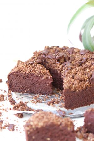 Recette Fondant crumble chocolat et betterave, sans sucre