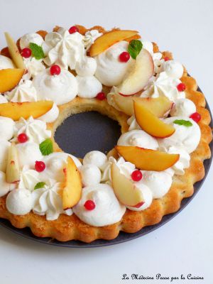 Recette Couronne de nectarines et mousse de fromage blanc